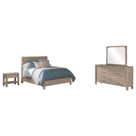 Solano Weathered Mango 4-Piece Queen Bedroom Set by Coaster at Eve Furniture