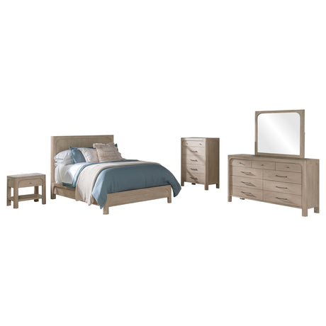 Solano Weathered Mango 5-Piece California King Bedroom Set by Coaster at Eve Furniture