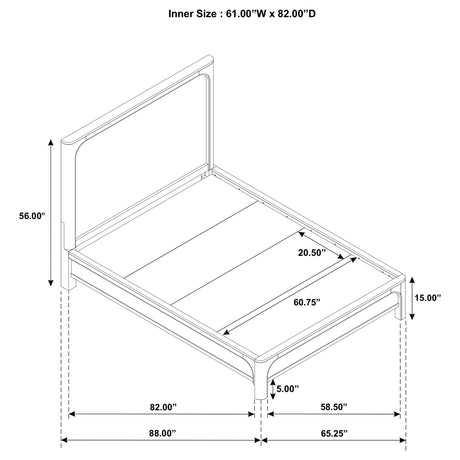 Solano Weathered Mango 5-piece Queen Bedroom Set by Coaster at Eve Furniture