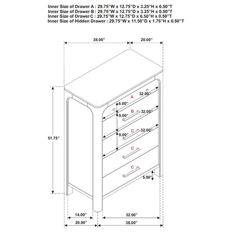 Solano Weathered Mango 5-piece Queen Bedroom Set by Coaster at Eve Furniture