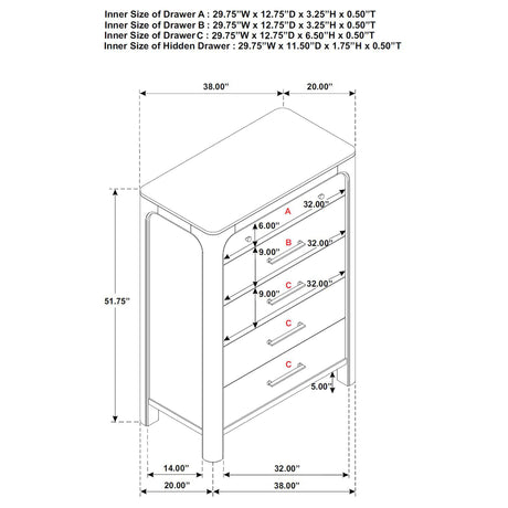 Solano Weathered Mango 5-piece Queen Bedroom Set by Coaster at Eve Furniture