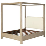 Solano Weathered Mango 83-inch California King Canopy Bed by Coaster at Eve Furniture