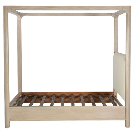 Solano Weathered Mango 83-inch California King Canopy Bed by Coaster at Eve Furniture