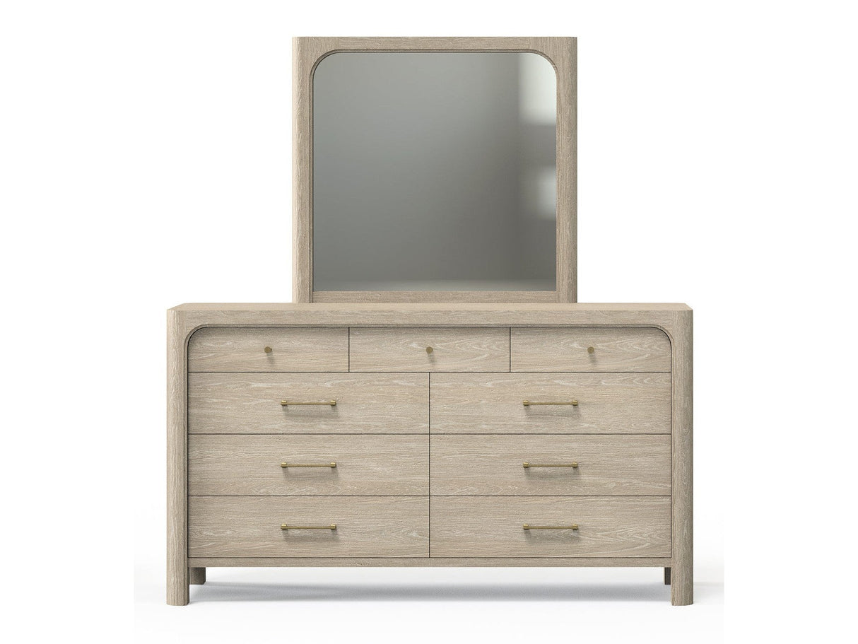 Solano Weathered Mango 9-drawer Bedroom Dresser with Mirror by Coaster at Eve Furniture