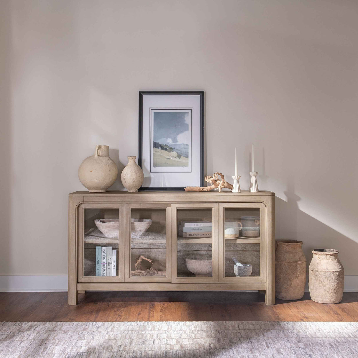 Solano Weathered Mango Sliding Door Dining Sideboard Server by Coaster at Eve Furniture