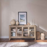 Solano Weathered Mango Sliding Door Dining Sideboard Server by Coaster at Eve Furniture