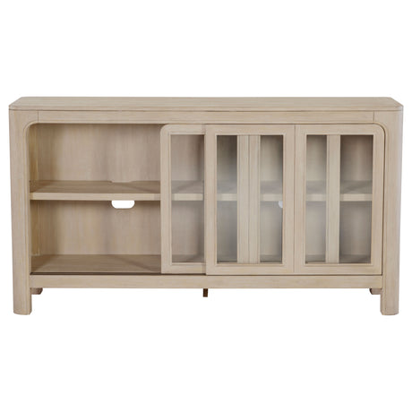Solano Weathered Mango Sliding Door Dining Sideboard Server by Coaster at Eve Furniture