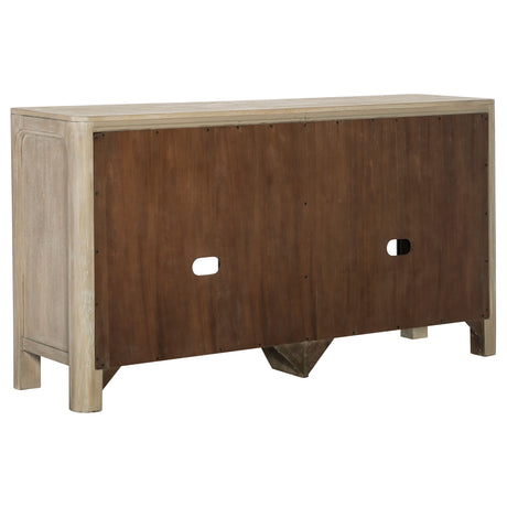 Solano Weathered Mango Sliding Door Dining Sideboard Server by Coaster at Eve Furniture