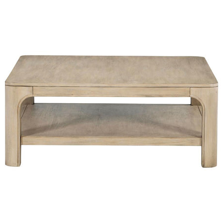 Solano Weathered Mango Square Wood Cocktail Coffee Table by Coaster at Eve Furniture