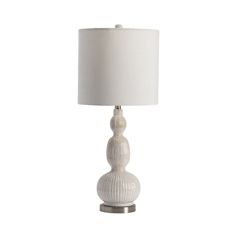 Solano White Table Lamp (Set of 2) by Crestview at Eve Furniture