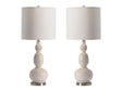 Solano White Table Lamp (Set of 2) by Crestview at Eve Furniture
