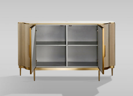 Solara Champagne Gold Sideboard by New Era Innovations at Eve Furniture