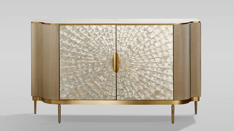 Solara Champagne Gold Sideboard by New Era Innovations at Eve Furniture