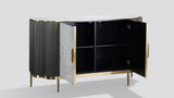 Solara DK. Silver Sideboard by New Era Innovations at Eve Furniture