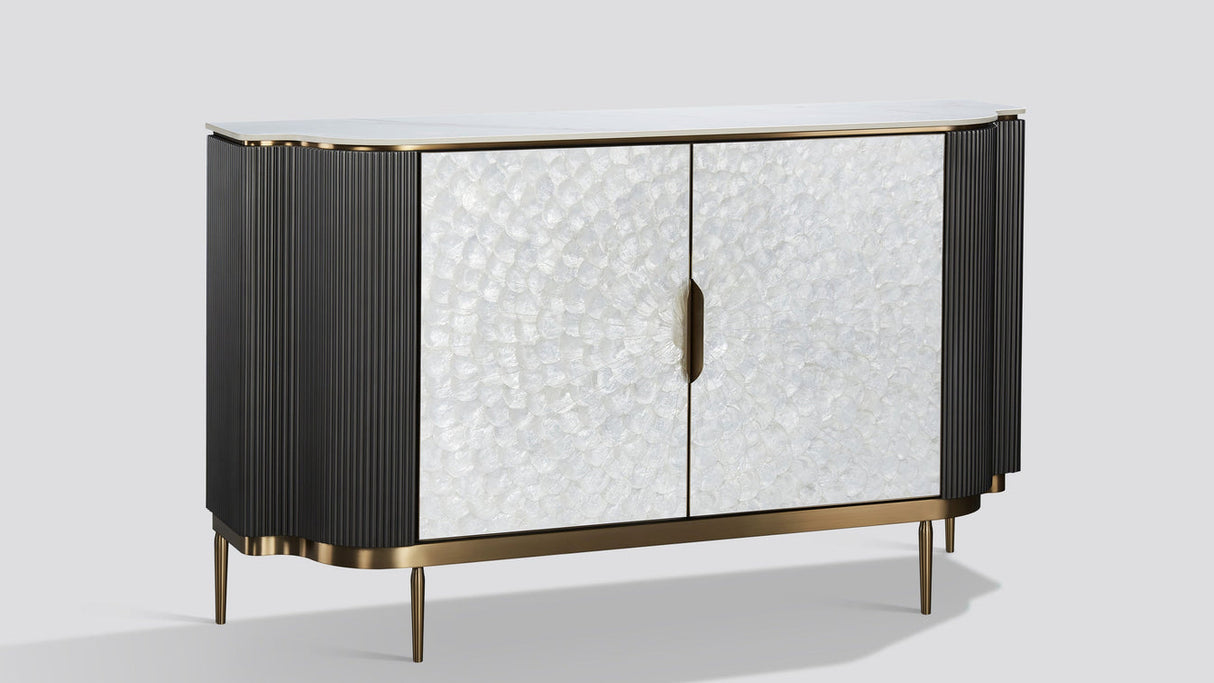 Solara DK. Silver Sideboard by New Era Innovations at Eve Furniture