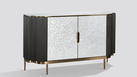 Solara DK. Silver Sideboard by New Era Innovations at Eve Furniture