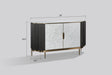 Solara DK. Silver Sideboard by New Era Innovations at Eve Furniture
