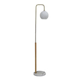 Solaris White Lampshade Floor Lamp by Ashcroft Furniture at Eve Furniture