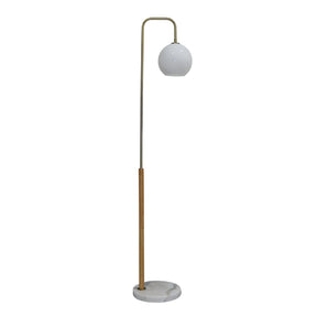 Solaris White Lampshade Floor Lamp by Ashcroft Furniture at Eve Furniture