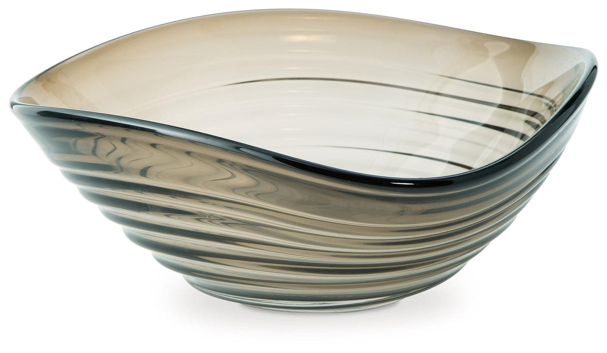 Solariston Gray/Brown Bowl by Ashley at Eve Furniture