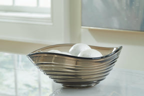Solariston Gray/Brown Bowl by Ashley at Eve Furniture