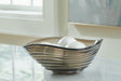 Solariston Gray/Brown Bowl by Ashley at Eve Furniture