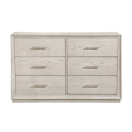 Solas Wire Brushed Gray 4-Piece Queen Bedroom Set by Homelegance at Eve Furniture