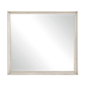 Solas Wire Brushed Gray Bedroom Mirror (Mirror Only) by Homelegance at Eve Furniture