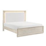 Solas Wire Brushed Gray Bedroom Set by Homelegance at Eve Furniture