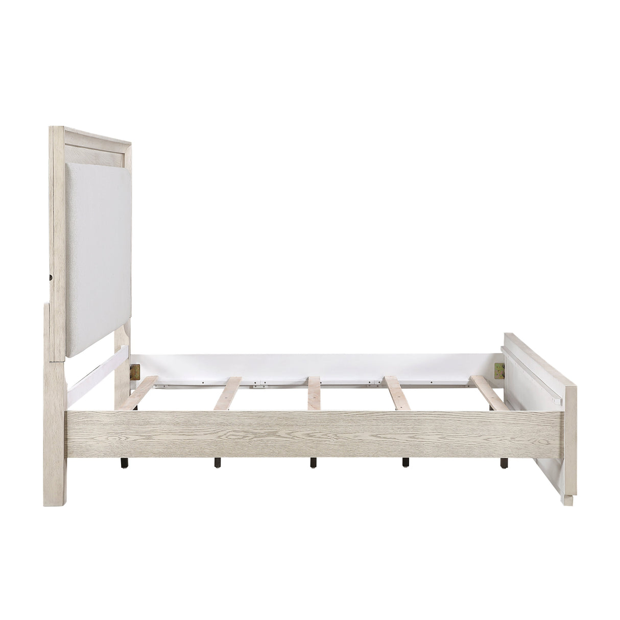 Solas Wire Brushed Gray Bedroom Set by Homelegance at Eve Furniture