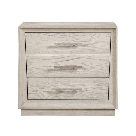 Solas Wire Brushed Gray Nightstand by Homelegance at Eve Furniture