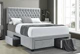 Soledad Beige Full 4-Drawer Button Tufted Storage Bed by Coaster at Eve Furniture
