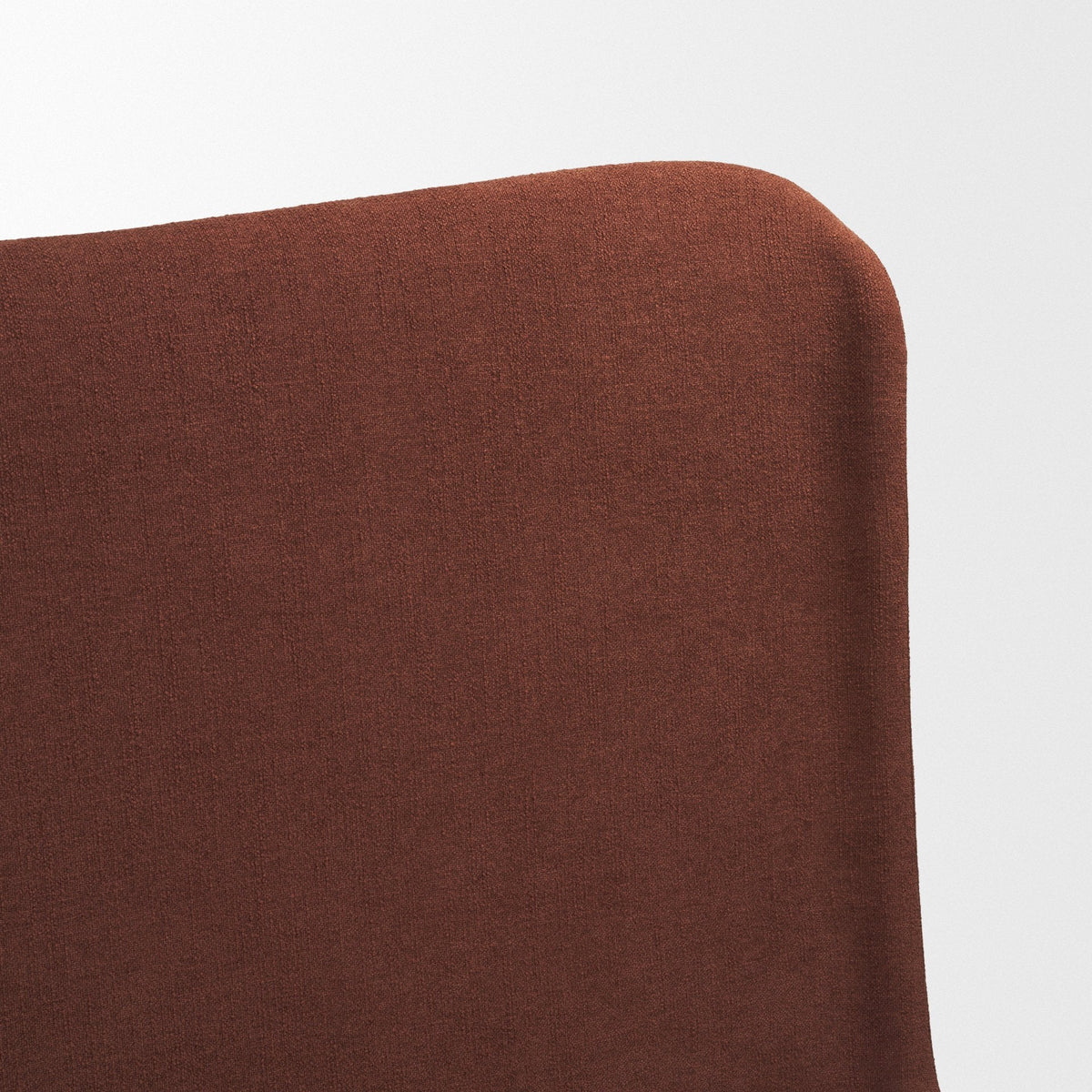 Solene Queen Upholstered Bedframe w/ Footbed | Curved Headboard | Burgundy Fabric by Mercana at Eve Furniture