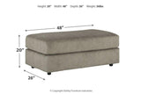 Soletren Ash Oversized Ottoman by Ashley at Eve Furniture