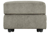 Soletren Ash Oversized Ottoman by Ashley at Eve Furniture