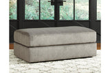 Soletren Ash Oversized Ottoman by Ashley at Eve Furniture