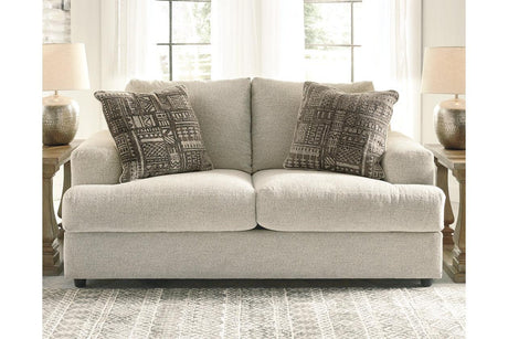 Soletren Stone Loveseat by Ashley at Eve Furniture