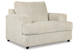 Soletren Stone Oversized Chair by Ashley at Eve Furniture