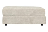 Soletren Stone Oversized Ottoman by Ashley at Eve Furniture