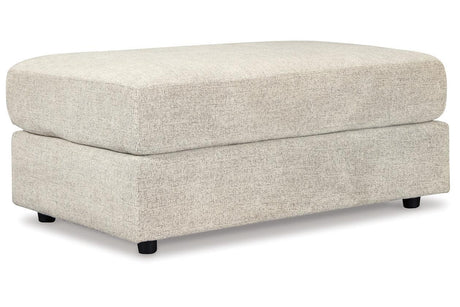 Soletren Stone Oversized Ottoman by Ashley at Eve Furniture