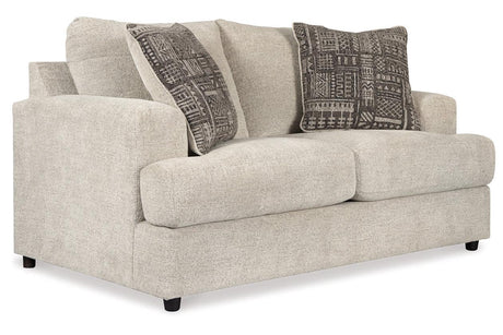 Soletren Stone Loveseat by Ashley at Eve Furniture