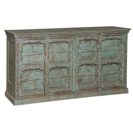 Solid Wood Sideboard with Hand Carved Door Panels by Home Trends & Design at Eve Furniture
