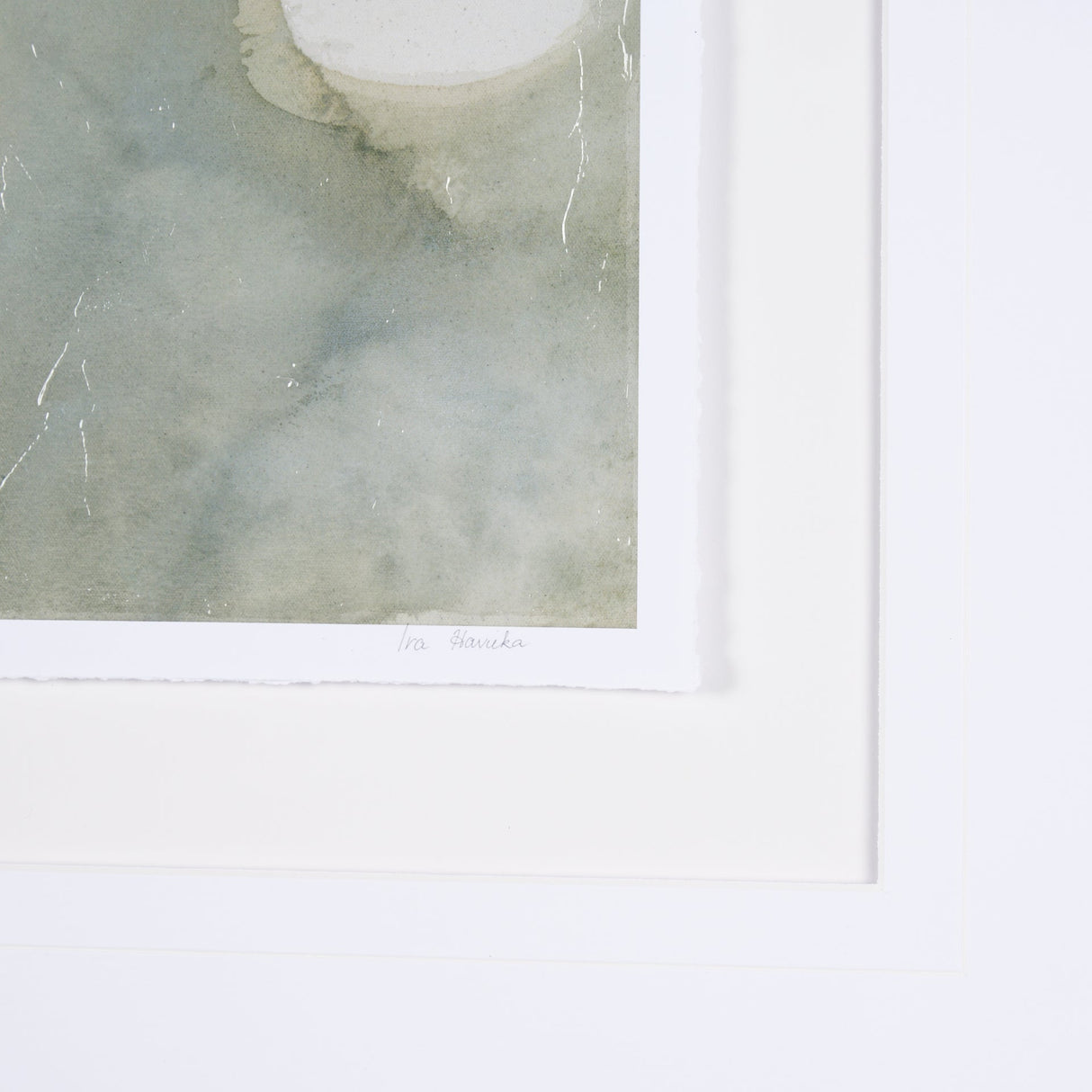 Solitude by Ira Havuka a Hand Embellished Textured Framed Art Print Matted under Glass by Mercana at Eve Furniture