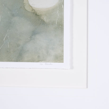 Solitude by Ira Havuka a Hand Embellished Textured Framed Art Print Matted under Glass by Mercana at Eve Furniture