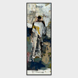 Solo II Blue Painting Art 24x72 by Buddy Whitlock by Classic Home at Eve Furniture