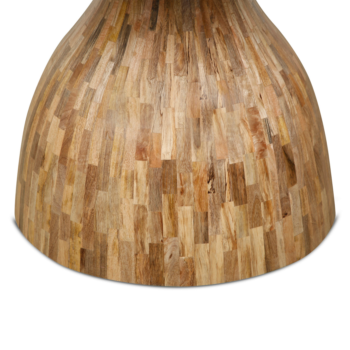 Solomon 54" Round Dining Table with Capri Beige Marble and Natural Mango Base by Home Trends & Design at Eve Furniture