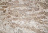 Solomon 54" Round Dining Table with Capri Beige Marble and Natural Mango Base by Home Trends & Design at Eve Furniture