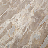 Solomon 54" Round Dining Table with Capri Beige Marble and Natural Mango Base by Home Trends & Design at Eve Furniture