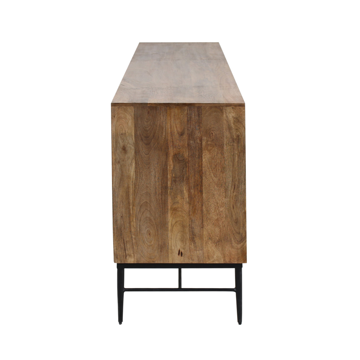 Solomon 80" Sideboard with Horn and Wood Inlay on Metal Base by Home Trends & Design at Eve Furniture