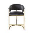 Solstice Grey/Gold Velvet Counter Chair by Diamond Sofa at Eve Furniture